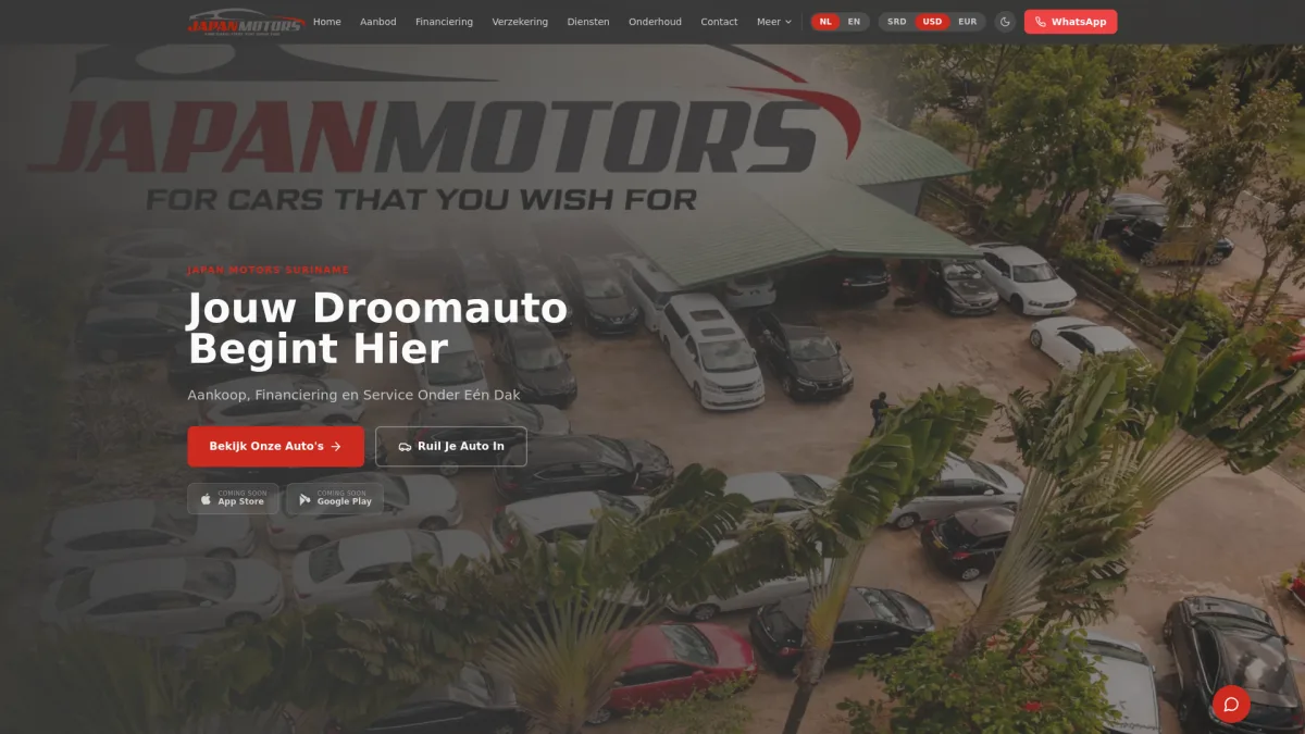 Schermafbeelding van Japan Motors